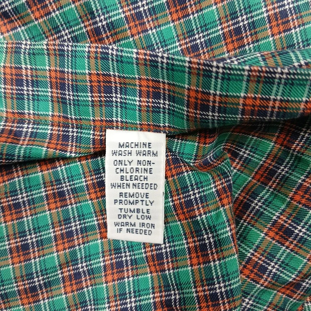 Ralph Lauren Shirt Mens Large Plaid Button‎ Down Custom Fit Long Sleeve Casual